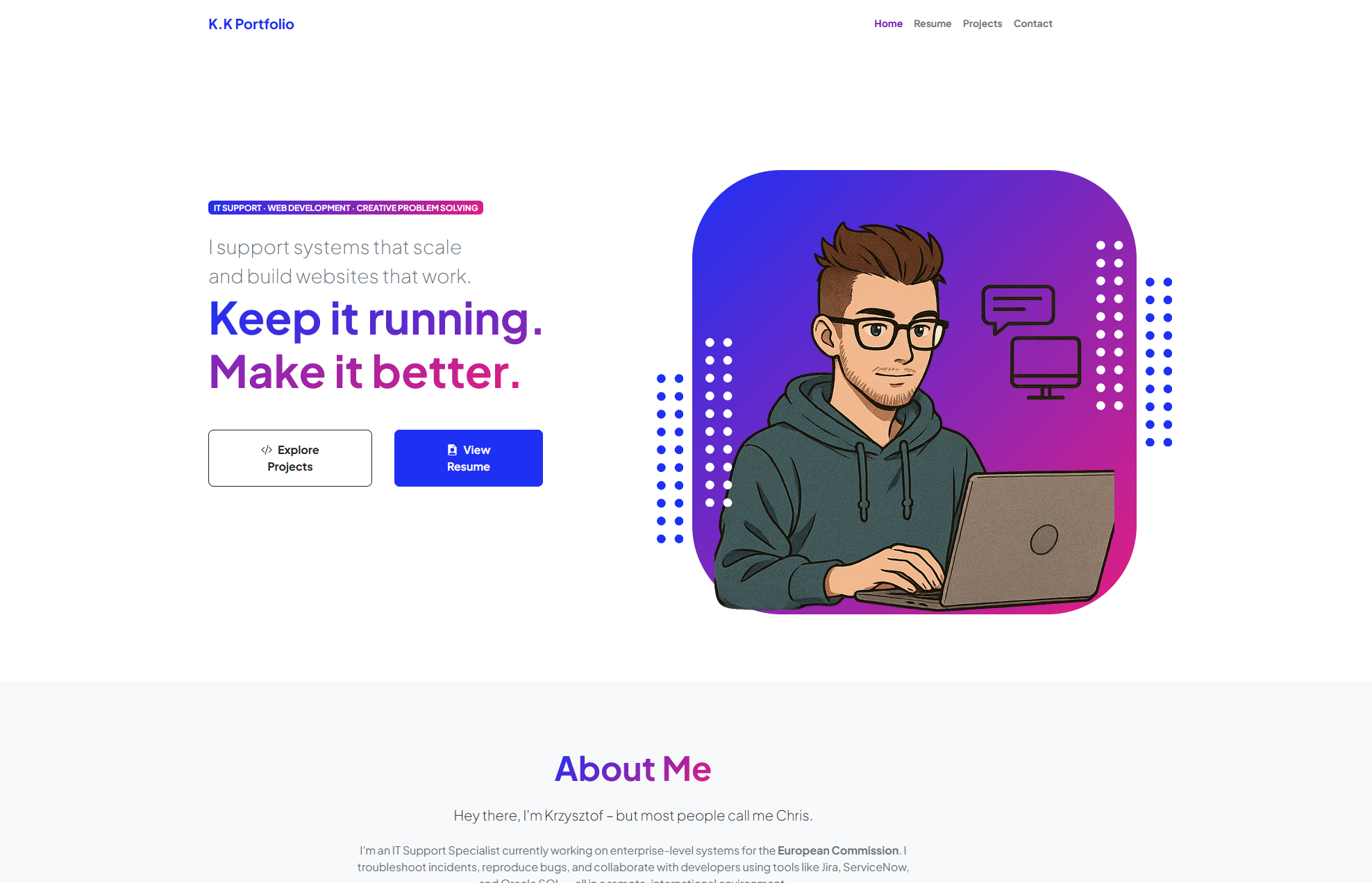 Old Portfolio (Bootstrap Edition)